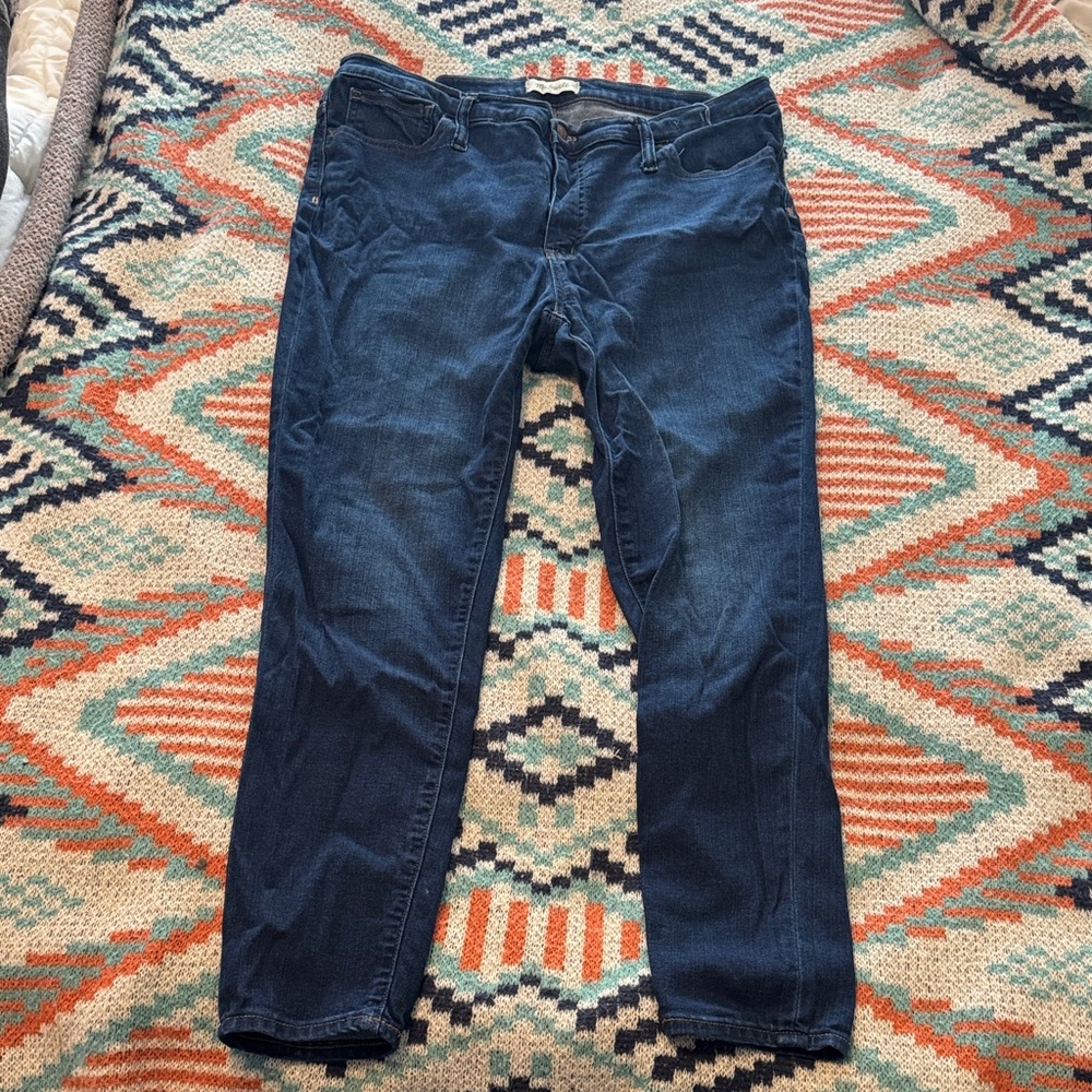 Madewell Dark Blue Skinny Jeans 18